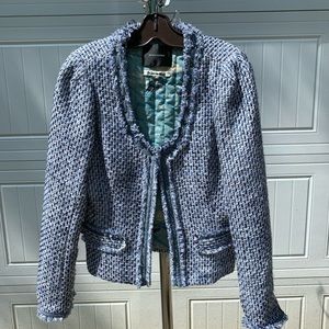 Maison Scotch Soda Blue Tweed jacket blazer SM-Med